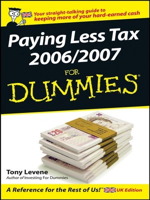 cover image of Paying Less Tax 2006/2007 For Dummies